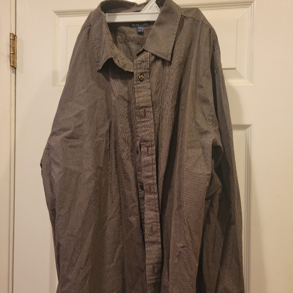 Men's Brown Checkered Jacket Size XXL